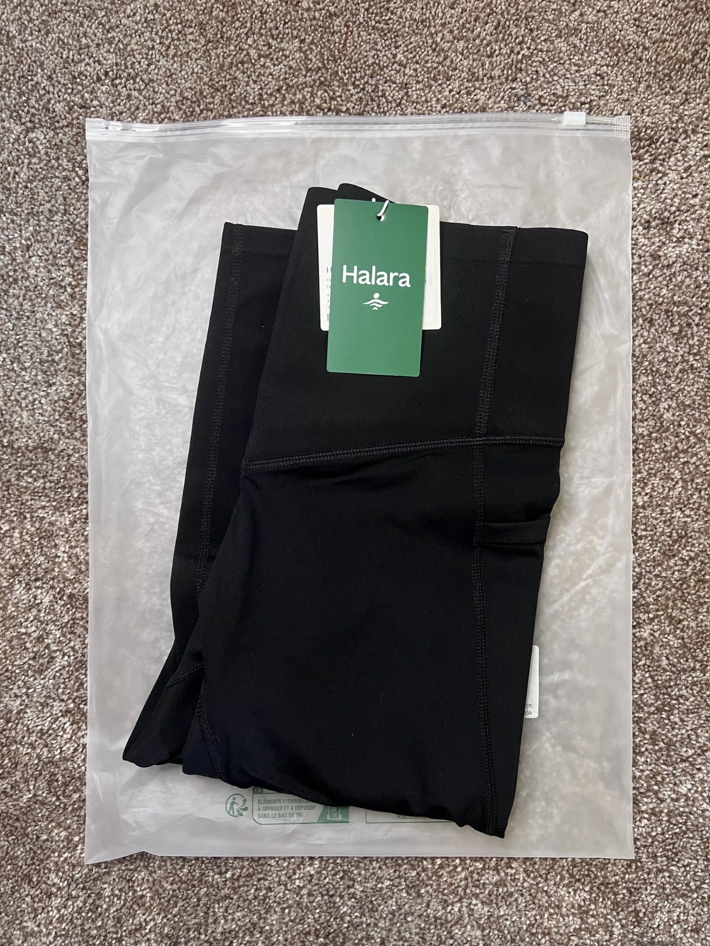 HALARA Black High-Waist Leggings NWT